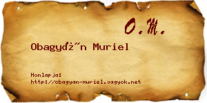 Obagyán Muriel névjegykártya